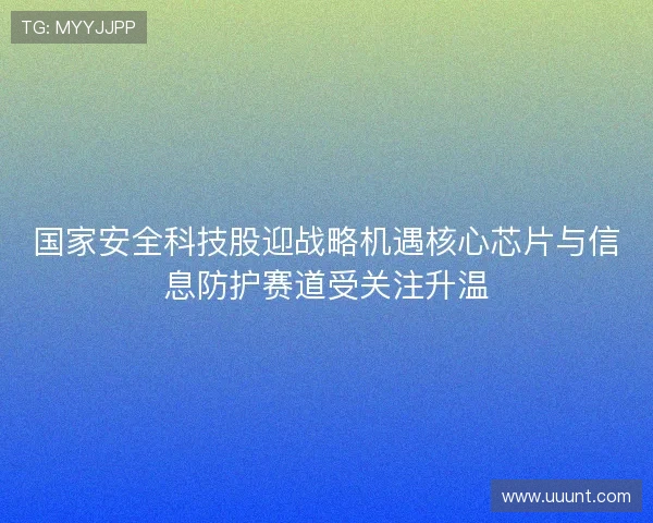 国家安全科技股迎战略机遇核心芯片与信息防护赛道受关注升温 国家安全科技股迎战略机遇核心芯片与信息防护赛道受关注升温